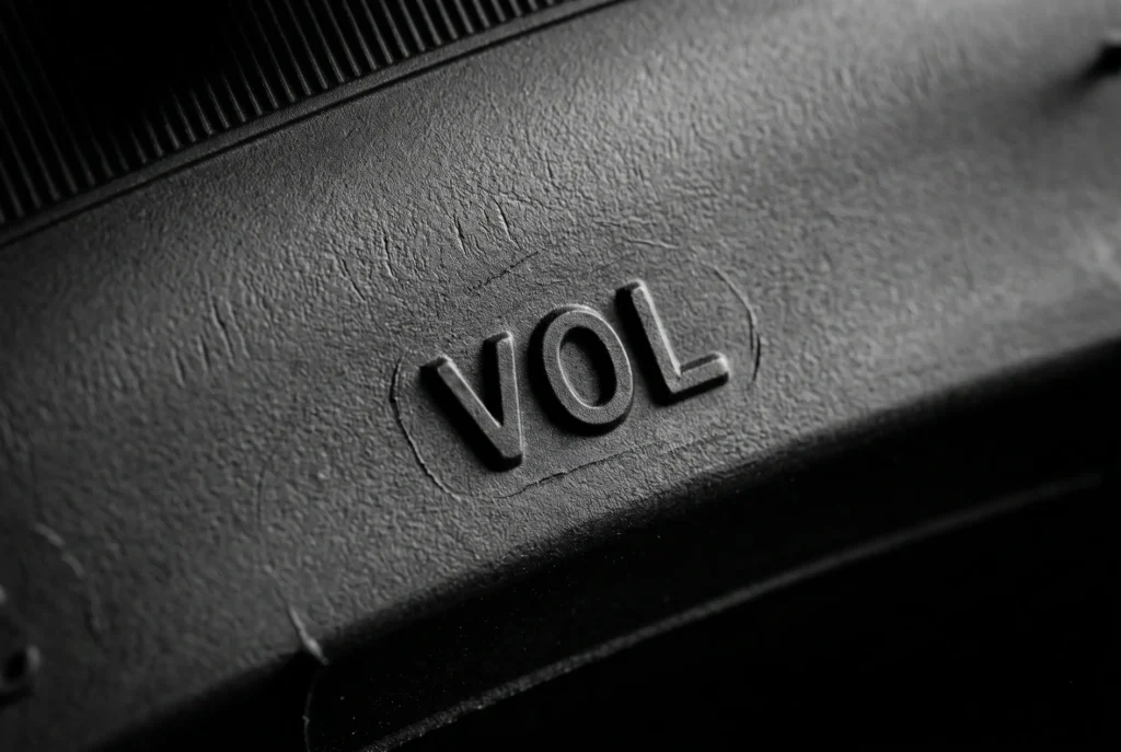 Lateral de pneu premium com marcação VOL homologado para modelos Volvo