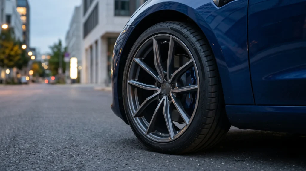 Aro e pneu de perfil baixo de veículo elétrico BYD com especificação de alta performance